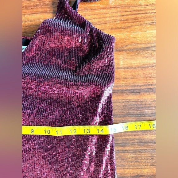 REFORMATION Women's Red Sequins Bordeaux Jimmy Mini Dess size XS - Picture 15 of 16